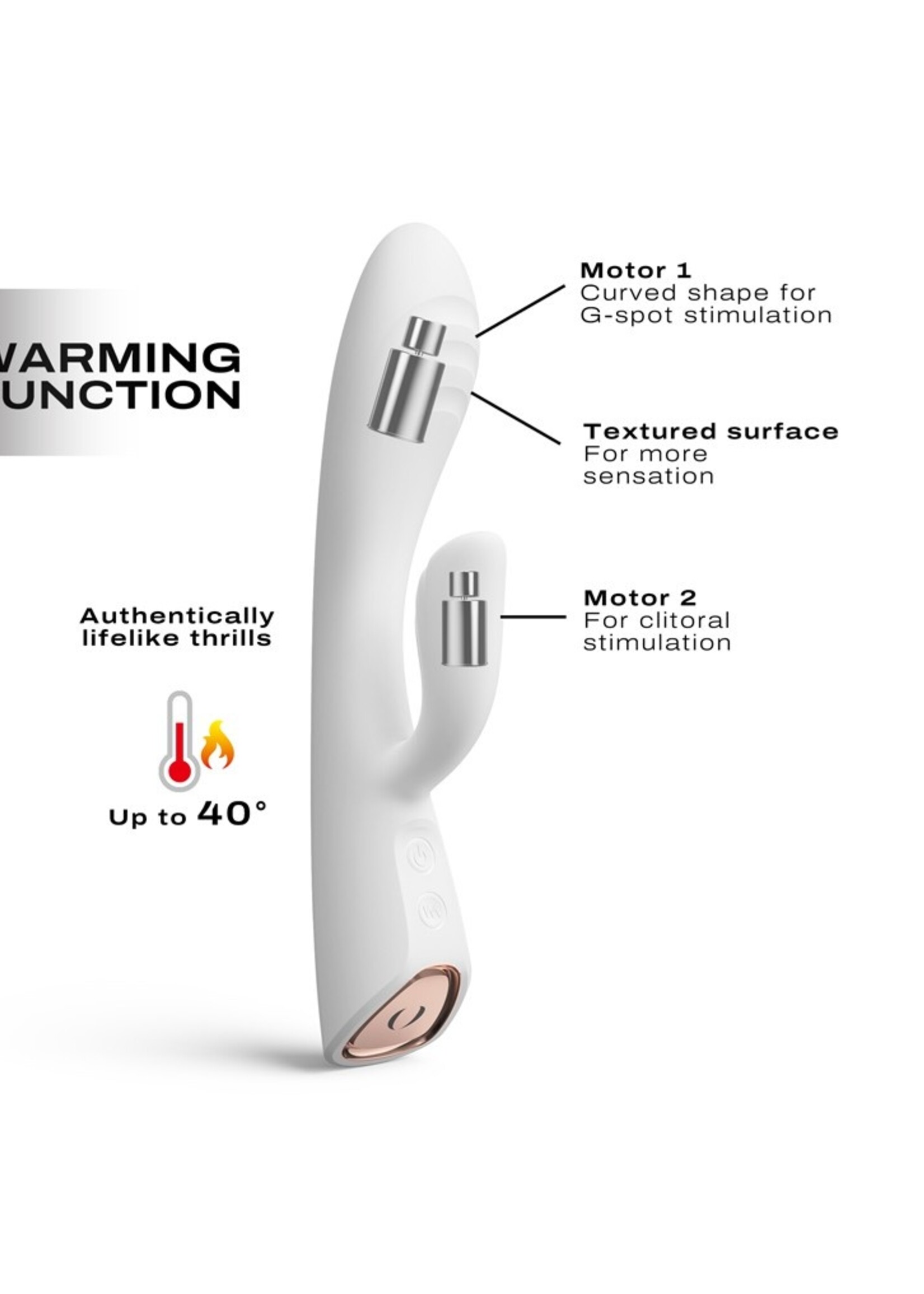 Dorcel Flexi Rabbit – Rabbit Vibrator mit Wärmfunktion