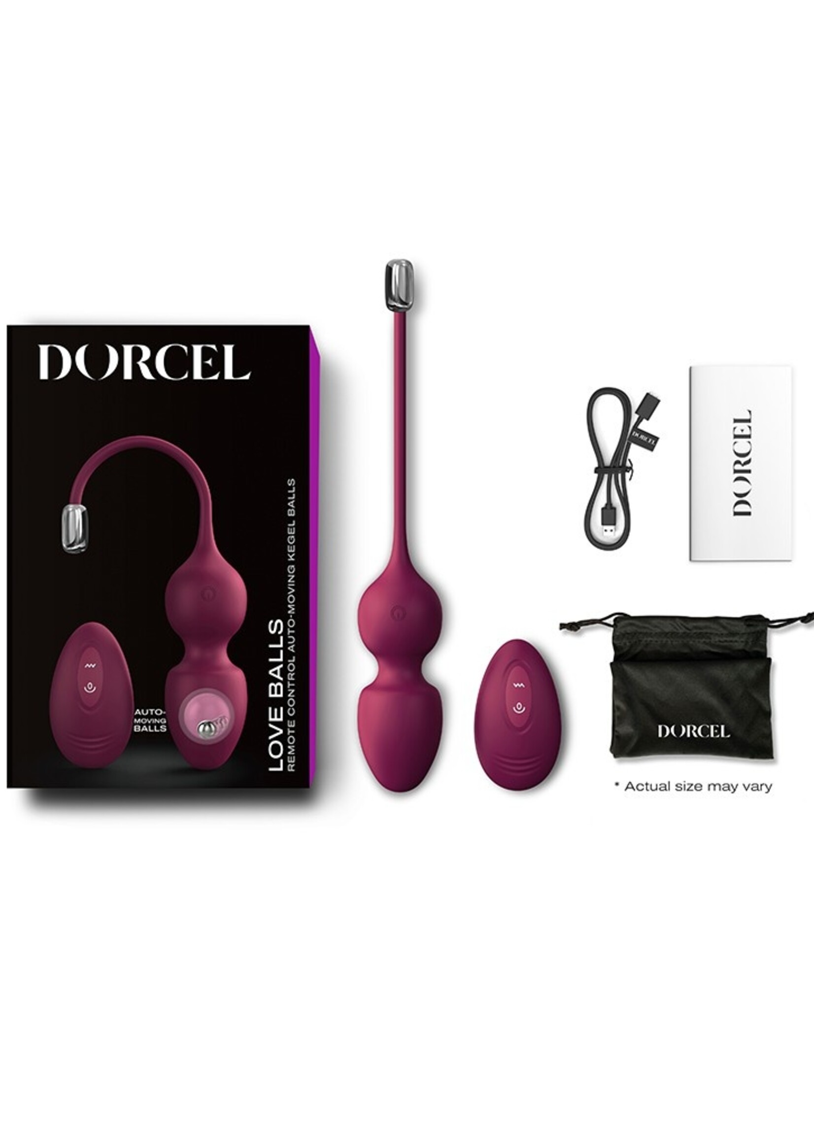 Dorcel Love Balls – Kegelballen + Afstandsbediening