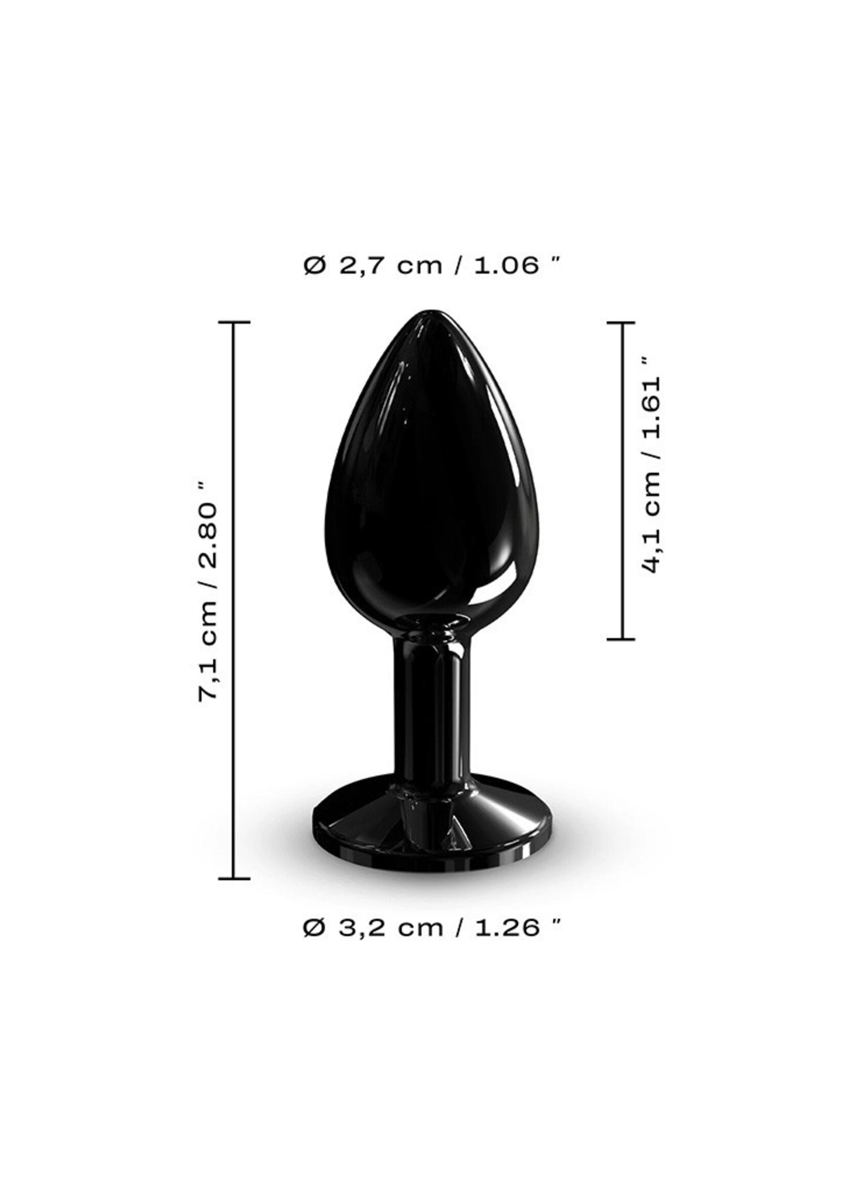 Dorcel Diamond Plug Größe S – Analplug Ø2,7 x 7,1 cm mit Temperatureffekt