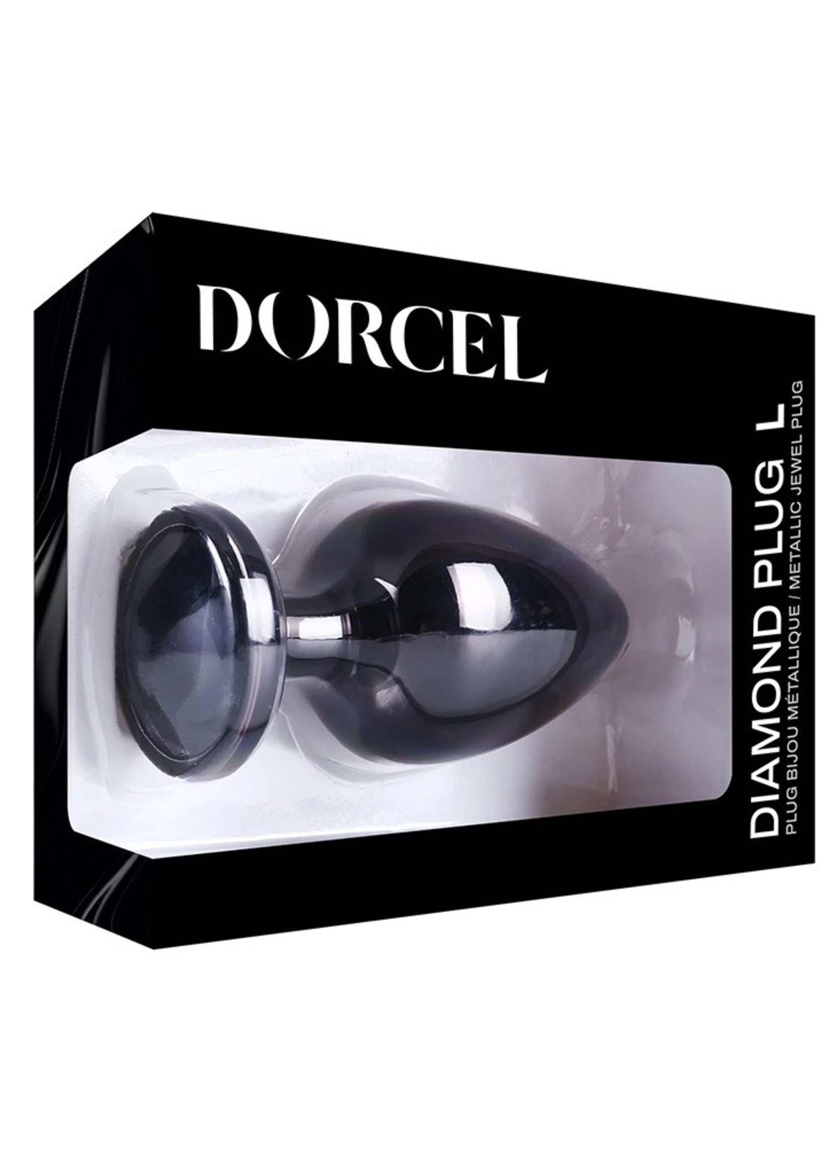 Dorcel Diamond Plug - Taille L - Plug anal luxueux en métal pour un plaisir intense