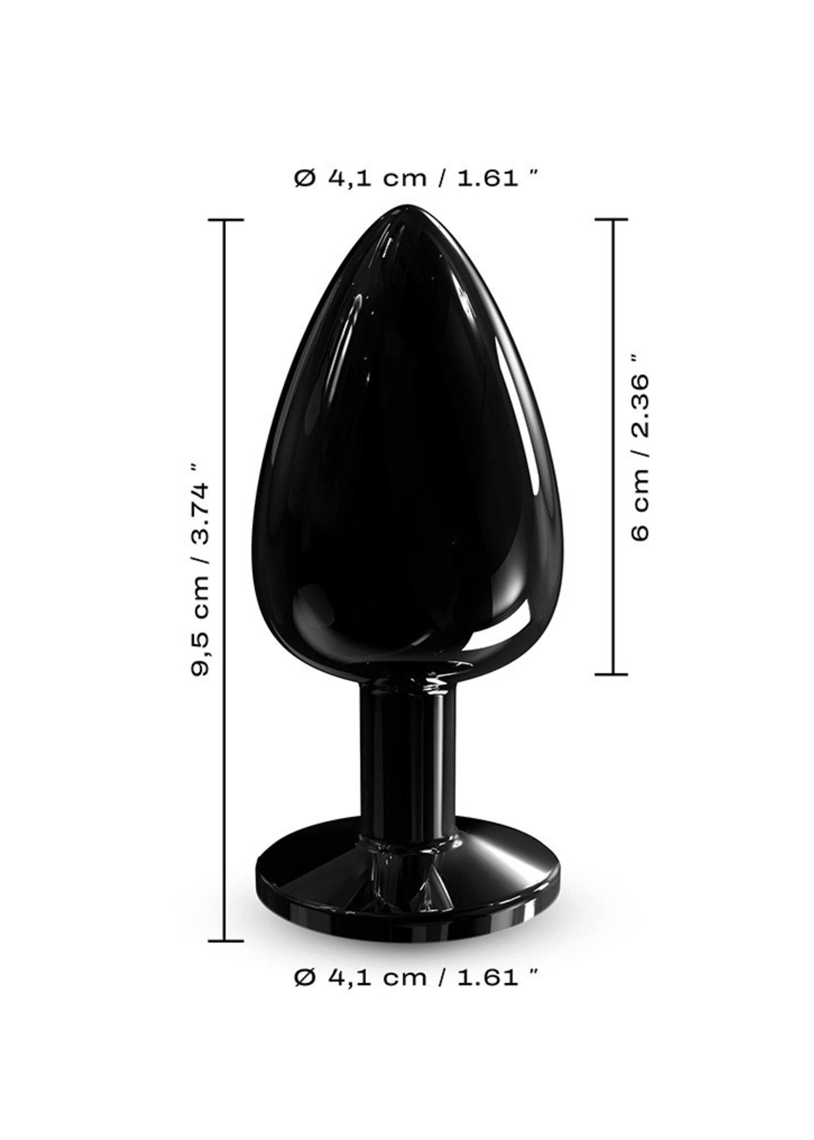 Dorcel Diamond Plug Maat L – Anale plug Ø4,1 x 9,5 cm met temperatuureffect