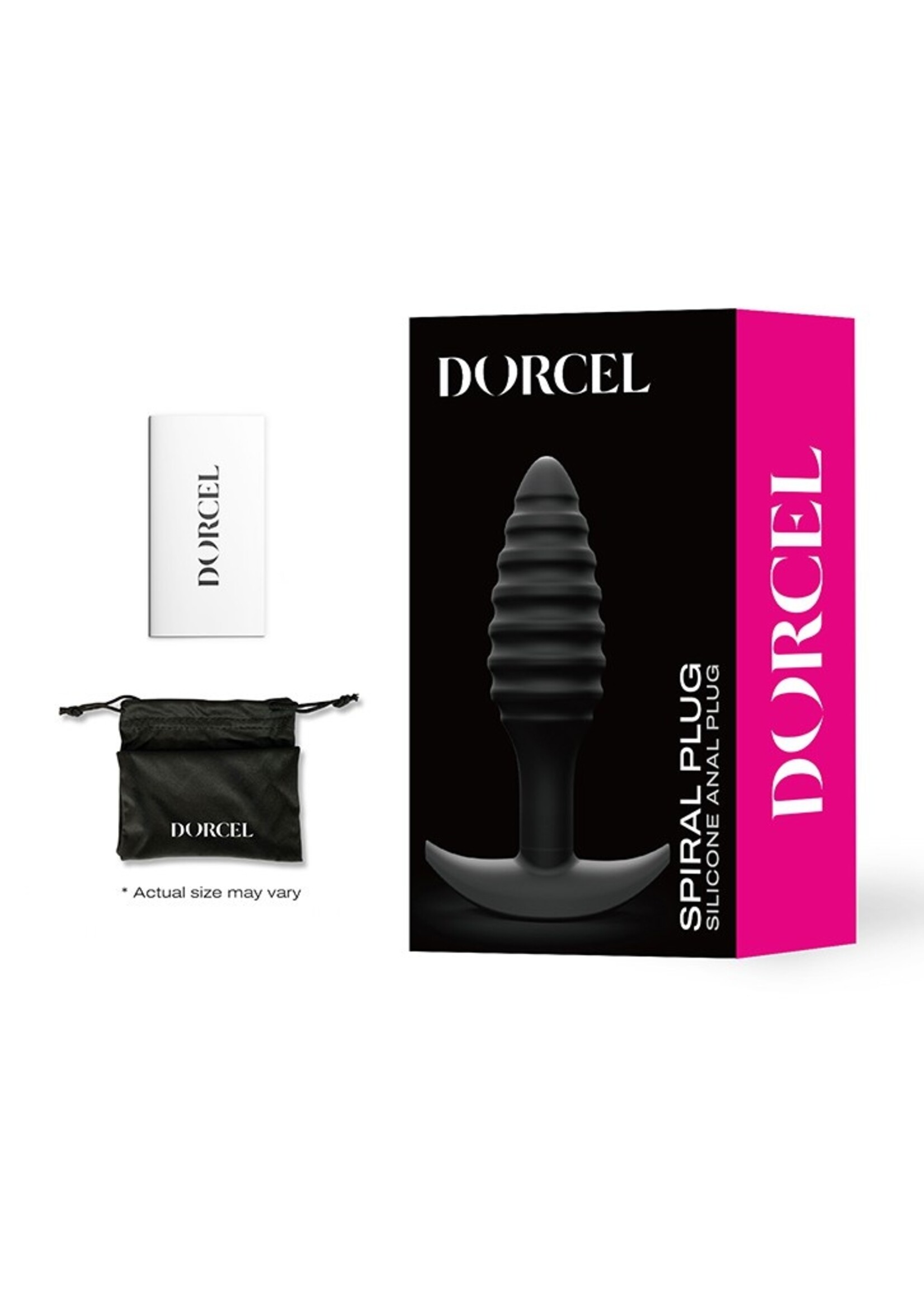 Dorcel Spiral Plug – plug anal en silicone avec stimulation en spirale et base sécurisée