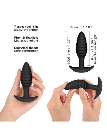 Dorcel Dorcel Spiral Plug – plug anal en silicone avec stimulation en spirale et base sécurisée