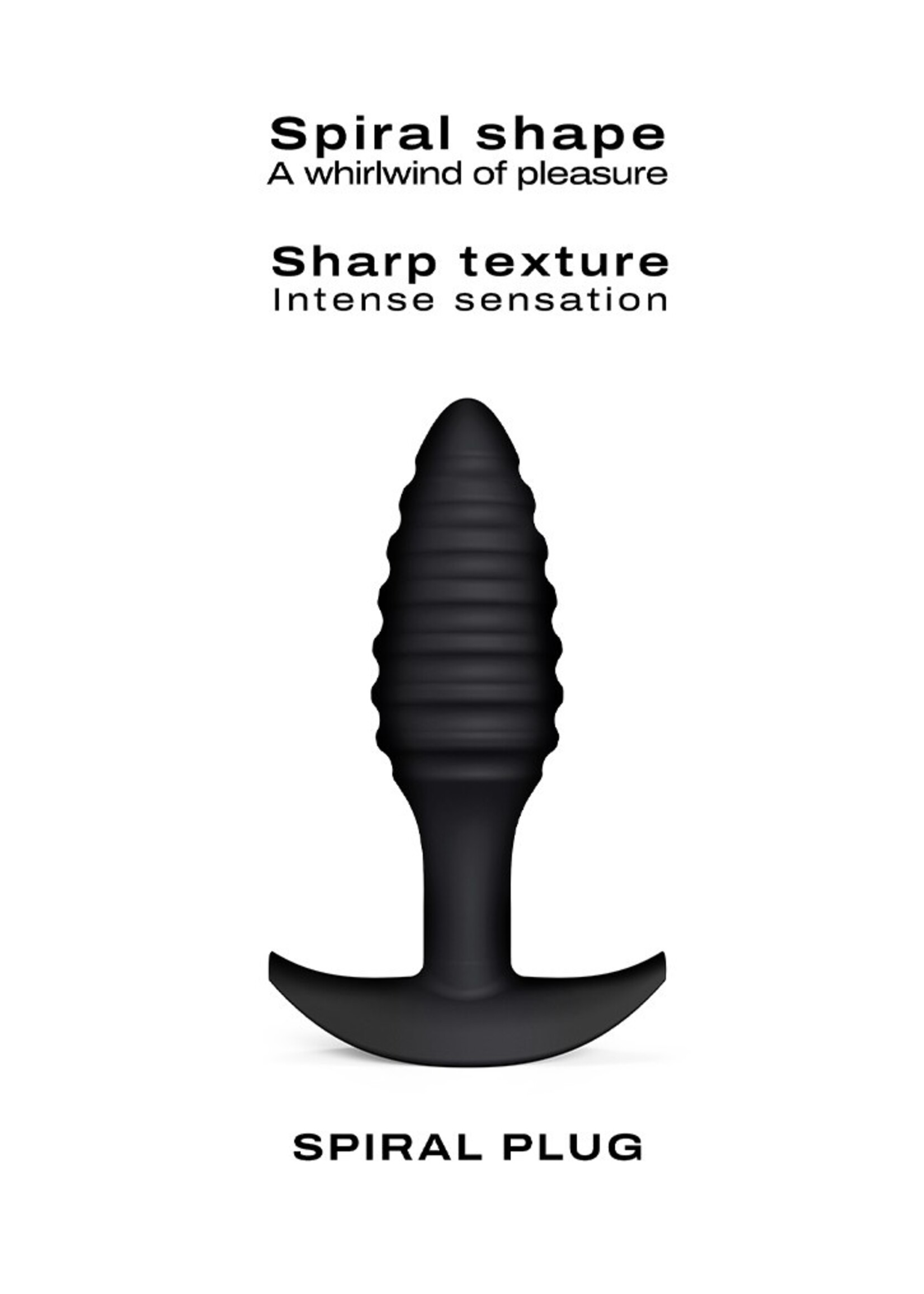 Dorcel Spiral Plug – plug anal en silicone avec stimulation en spirale et base sécurisée