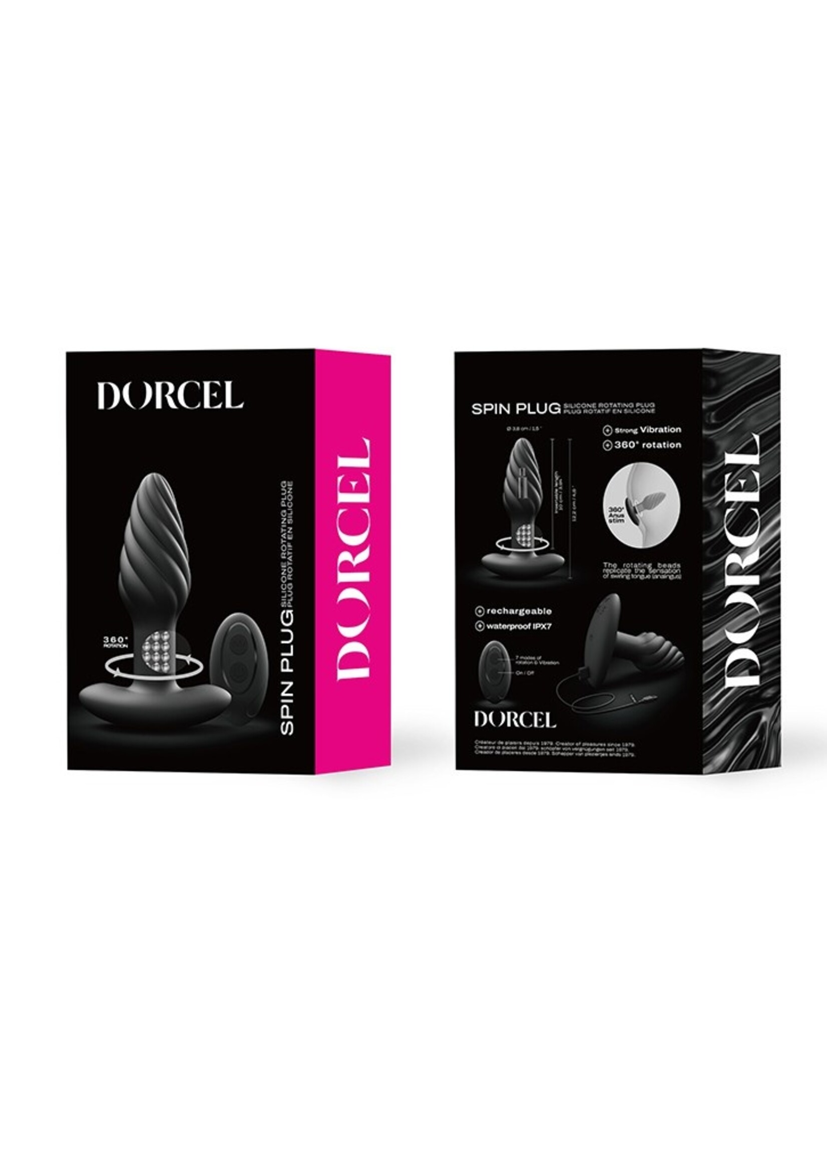 Dorcel Spin Plug – Analvibrator 12,2 cm Ø3,8 cm