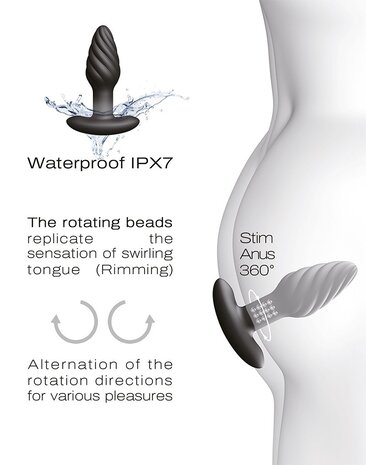 Dorcel Dorcel Spin Plug – rotating plug with 7 vibration modes