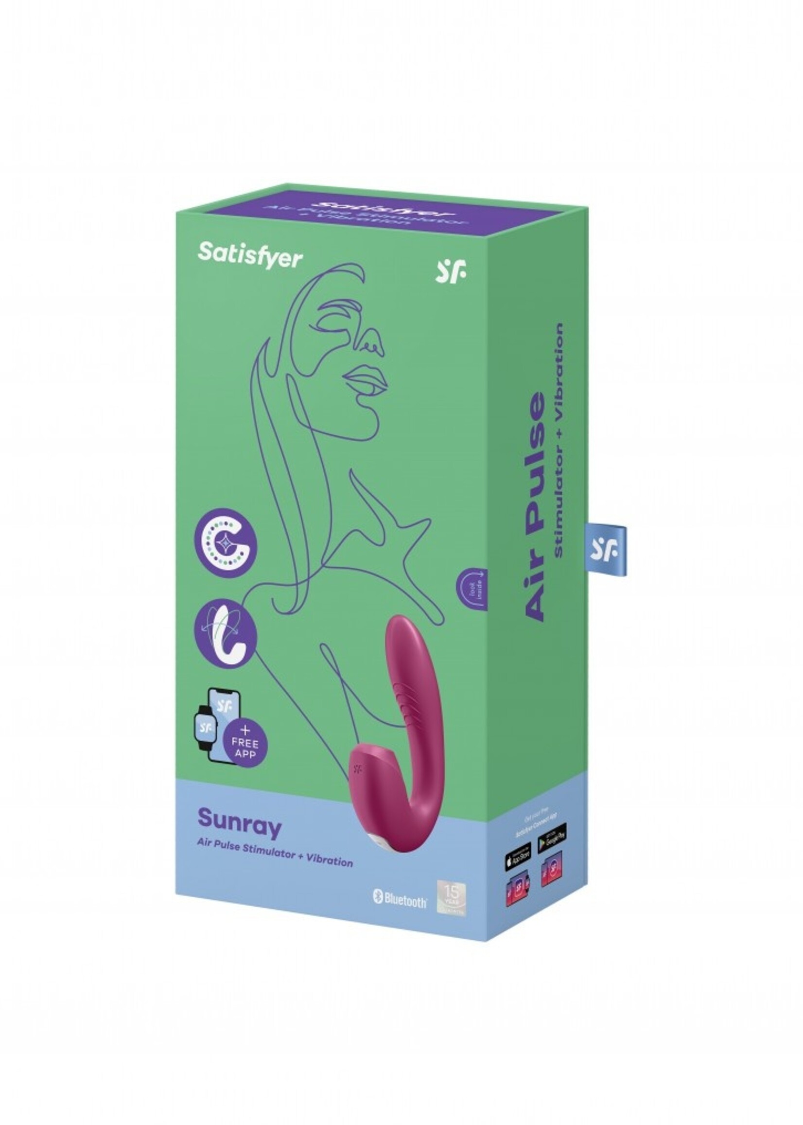 Satisfyer Sunray – Drukgolfvibrator met app-bediening