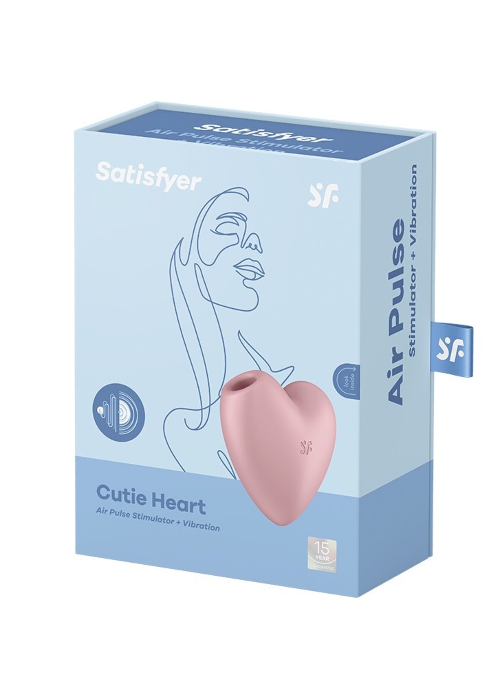 Satisfyer Cutie Heart - Vibromasseur Air Pulse - Rose