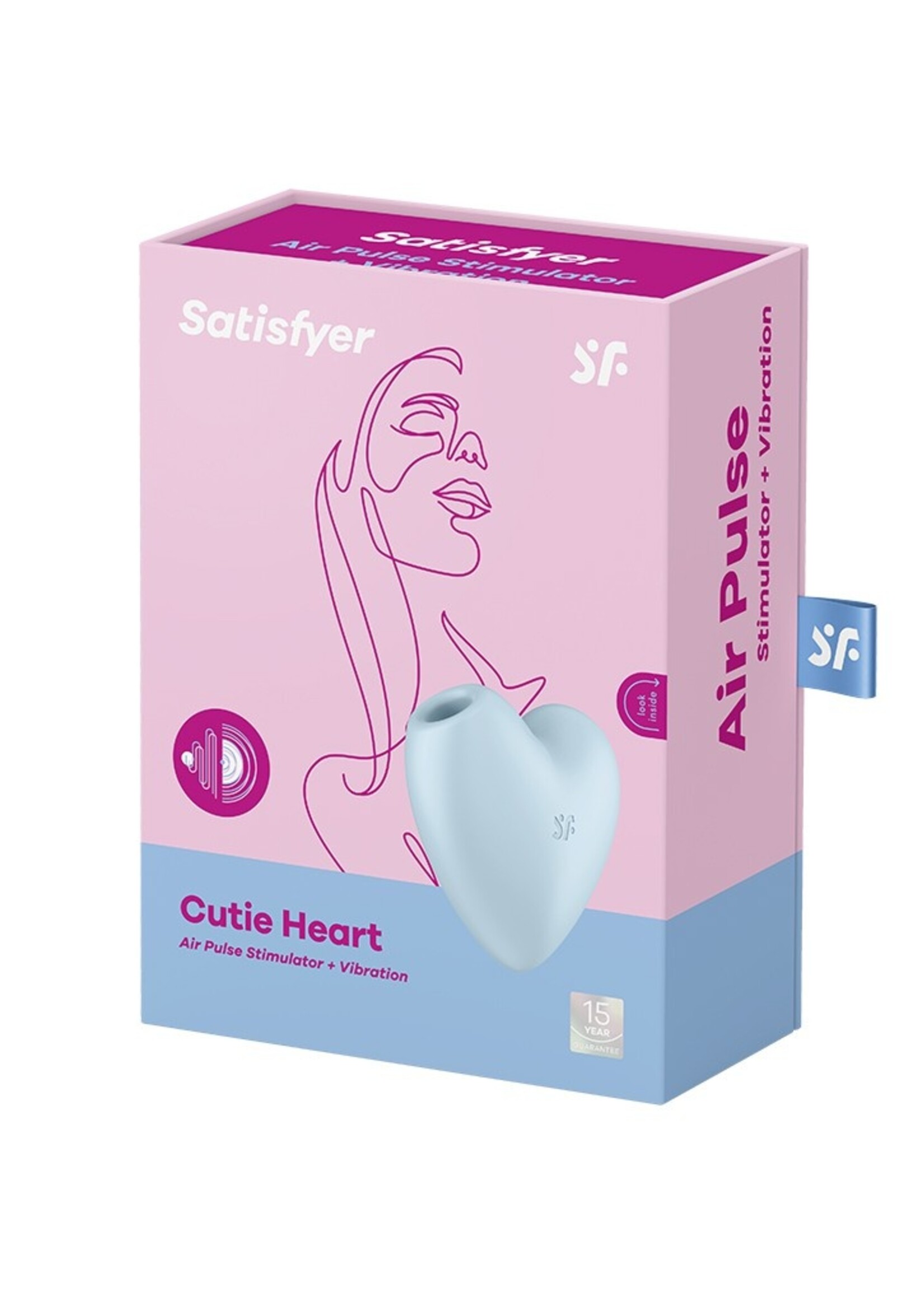 Satisfyer Cutie Heart - Blauw - Drukgolf vibrator