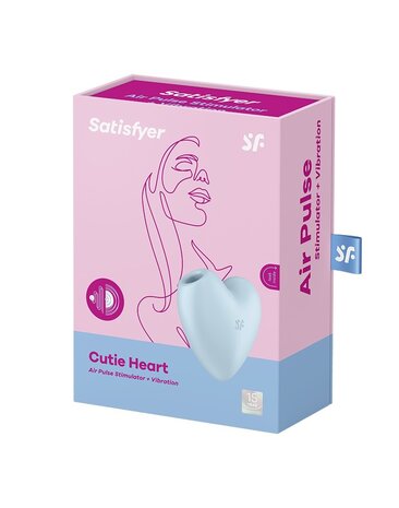 Satisfyer Satisfyer - Cutie Heart - Vibromasseur Air Pulse - Bleu