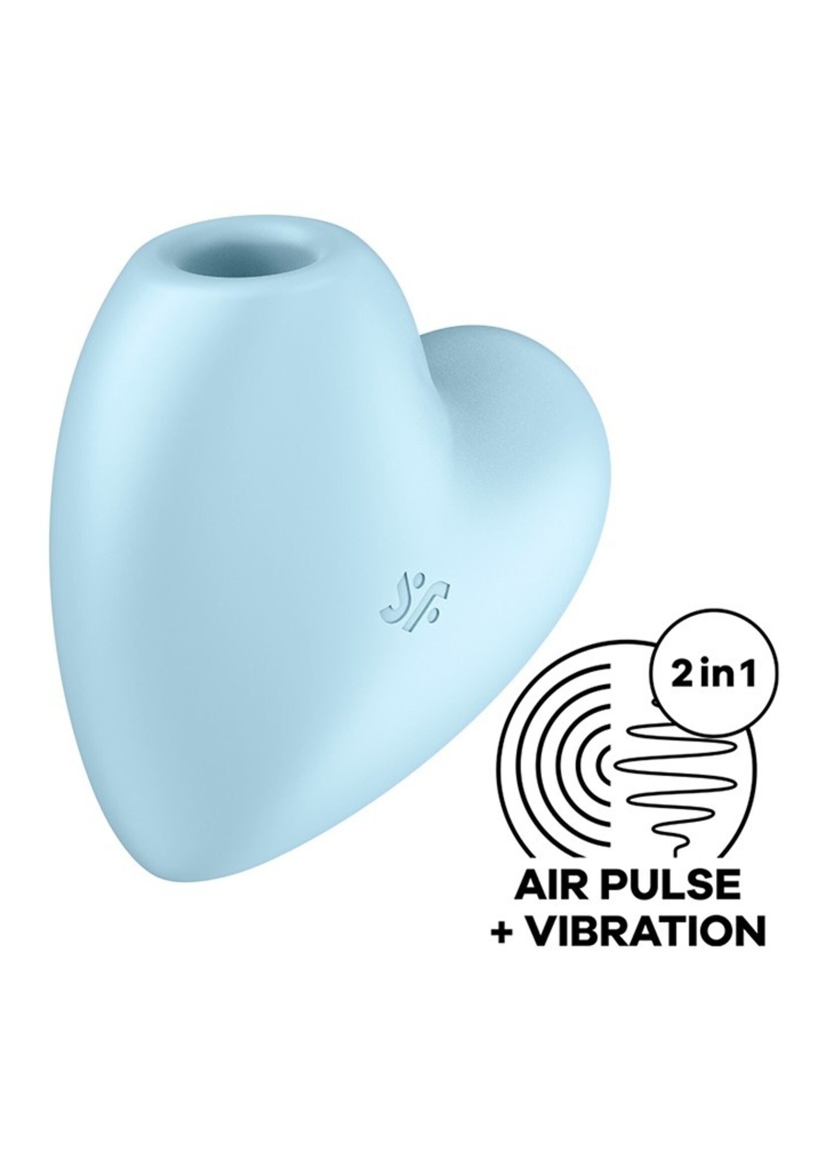 Satisfyer Cutie Heart - Blauw - Drukgolf vibrator