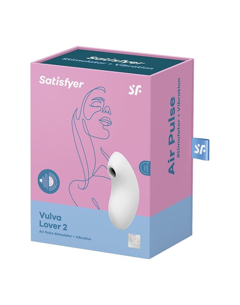 Satisfyer Vulva Lover 2 - Vibromasseur Air Pulse - Blanc
