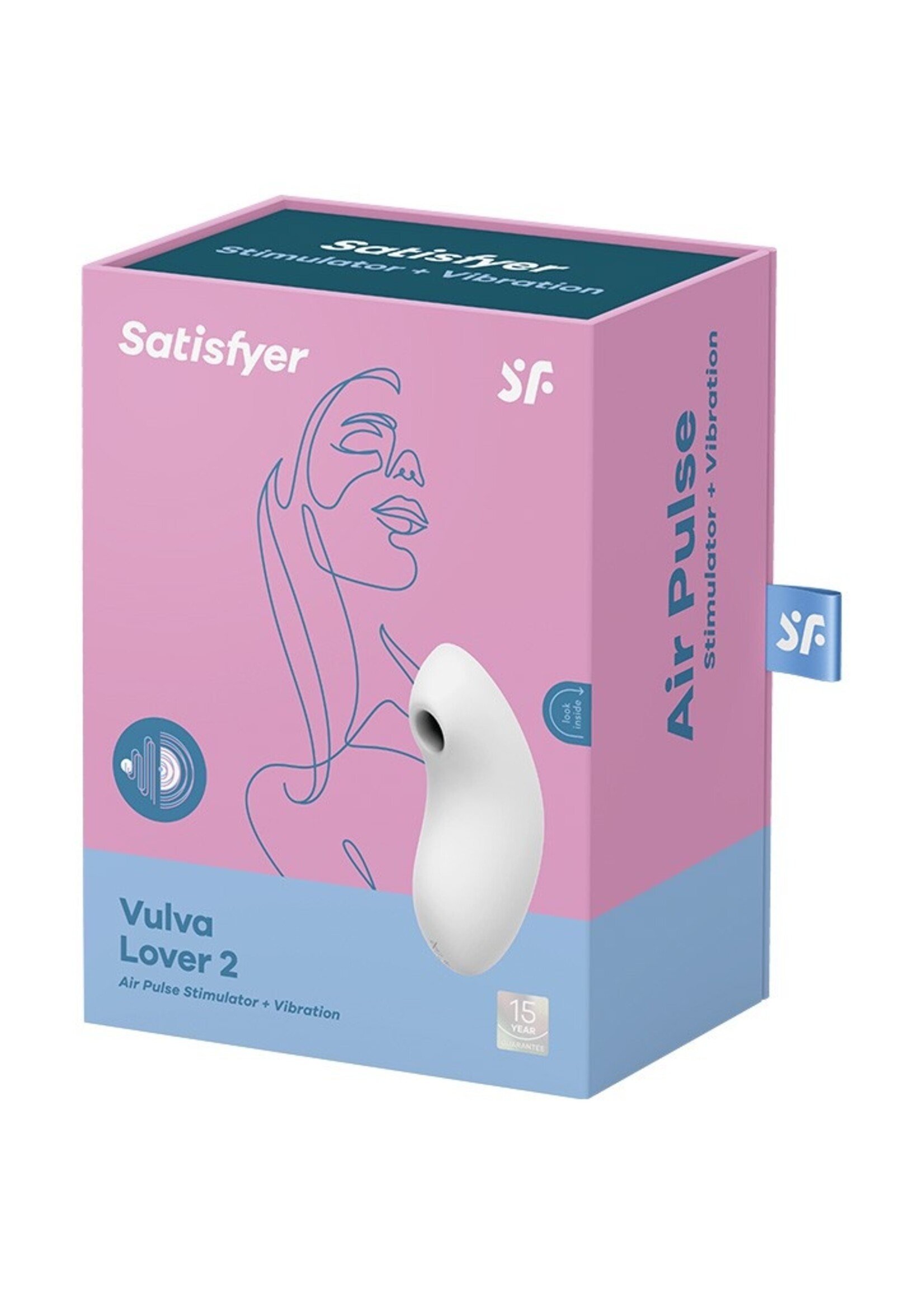 Satisfyer Vulva Lover 2 - Vibromasseur Air Pulse - Blanc