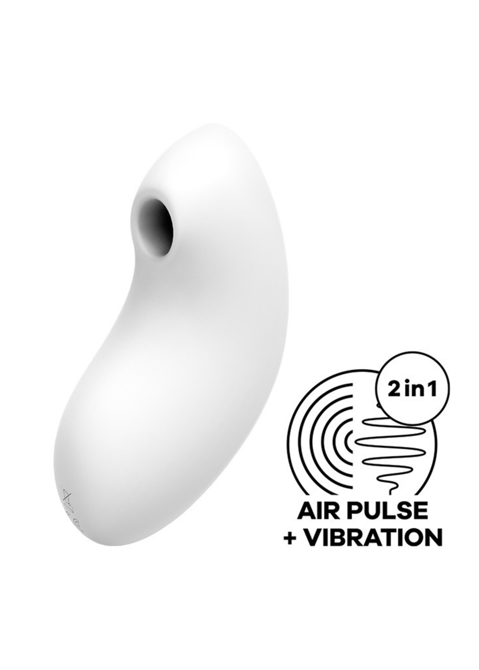 Satisfyer Vulva Lover 2 - Vibromasseur Air Pulse - Blanc