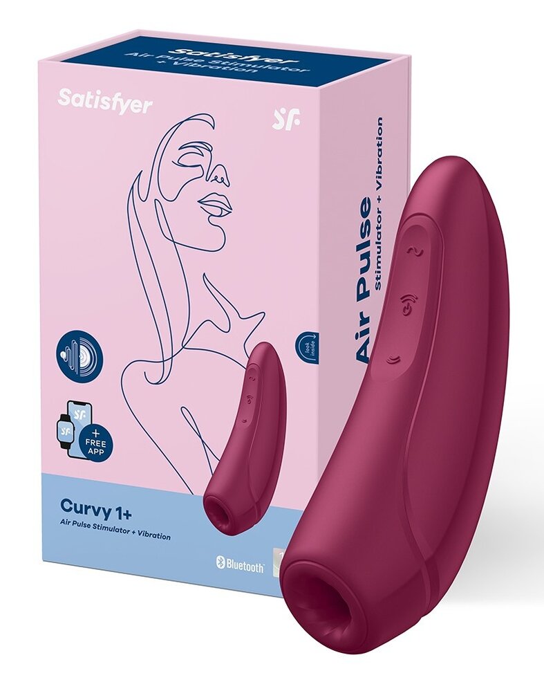 Satisfyer Curvy 1+ – Vibrator met drukgolven en app-bediening Satisfyer Curvy 1+ – Vibrator met drukgolven en app-bediening