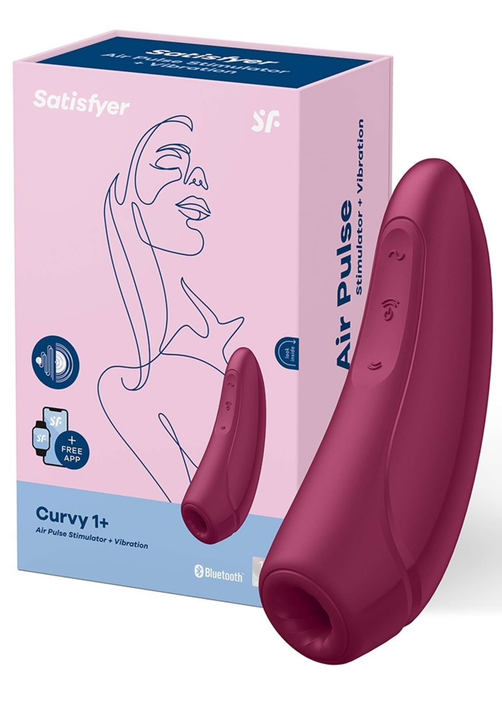 Satisfyer Curvy 1+ – Vibrator met drukgolven en app-bediening
