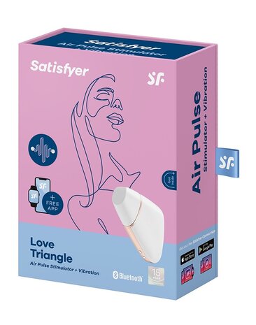 Satisfyer Love Triangle White / incl. Bluetooth and App Satisfyer Love Triangle White / incl. Bluetooth and App