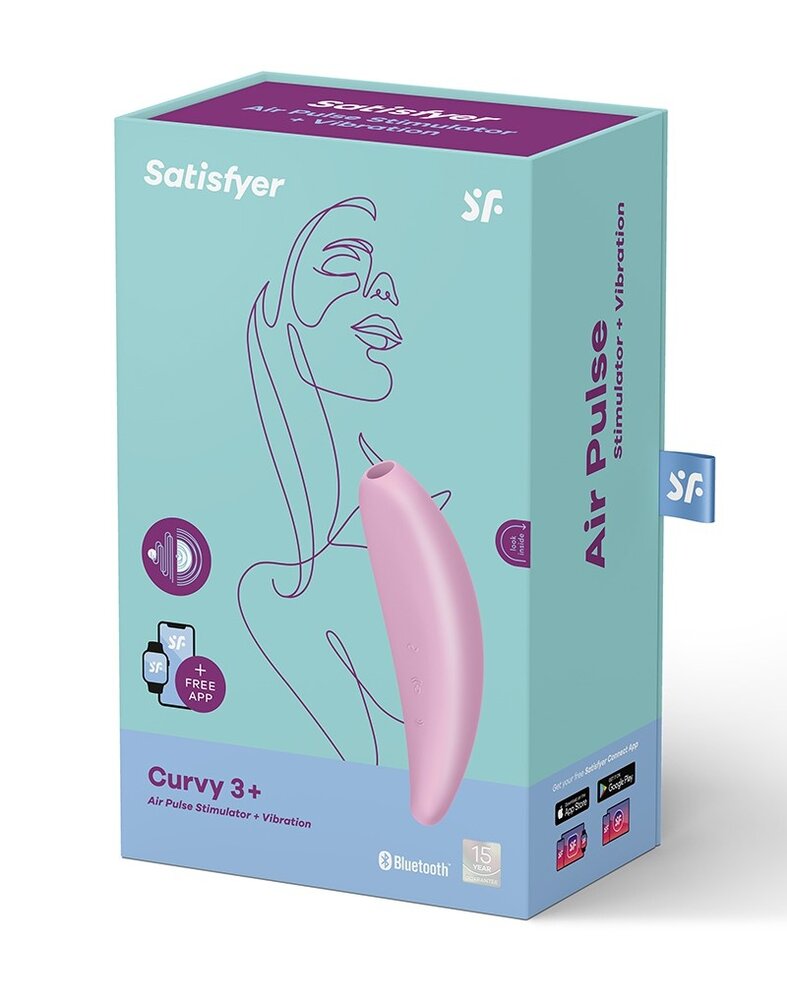 Satisfyer Curvy 3+ – Vibrator met drukgolven en app-bediening Satisfyer Curvy 3+ – Vibrator met drukgolven en app-bediening