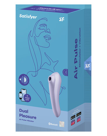 Satisfyer Satisfyer Dual Pleasure Mauve / incl. Bluetooth and App Satisfyer Satisfyer Dual Pleasure Mauve / incl. Bluetooth and App