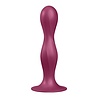 Satisfyer Double Ball-R Rood – Anale dildo 17,9 cm Ø4 cm met verzwaarde ballen