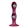 Satisfyer Double Ball-R Rot – Anal Dildo 17,9 cm Ø4 cm mit Gewichtskugeln