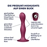 Satisfyer Double Ball-R Rot – Anal Dildo 17,9 cm Ø4 cm mit Gewichtskugeln