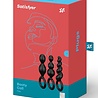 Satisfyer Booty Call Black (set van 3) – anaalplug 13,5-14 cm Ø3 cm
