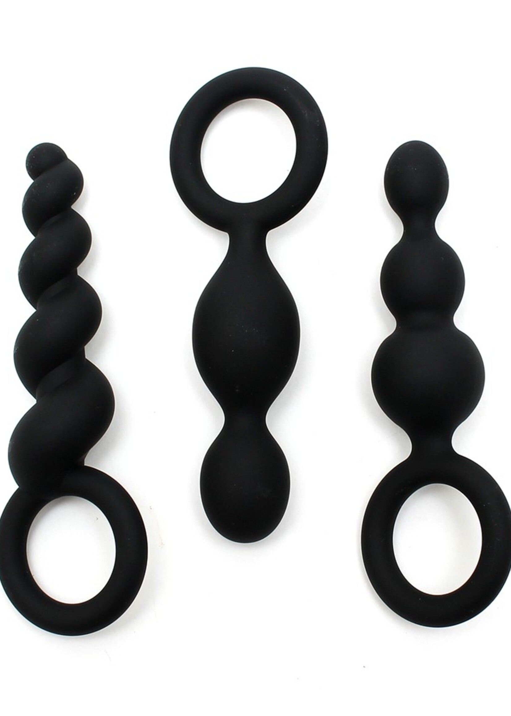 Satisfyer Booty Call Schwarz (set of 3) – Analplug 13,5–14 cm Ø3 cm