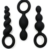 Satisfyer Booty Call Black (set van 3) – anaalplug 13,5-14 cm Ø3 cm