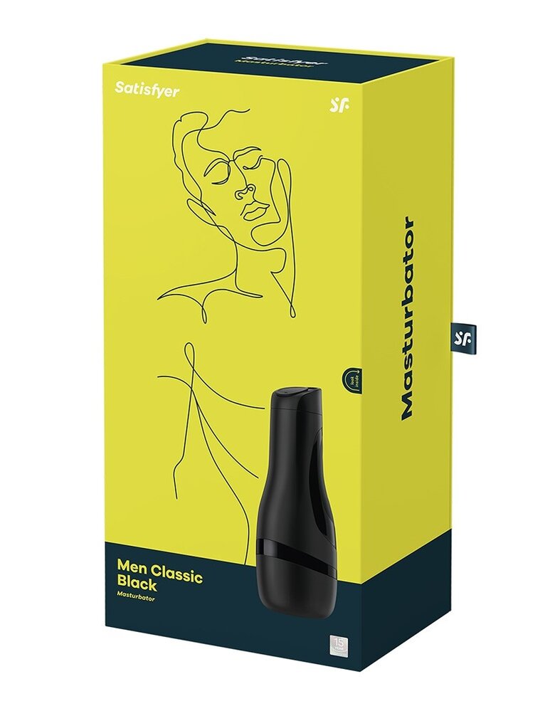 Satisfyer Klassiek zwart voor mannen – Masturbator