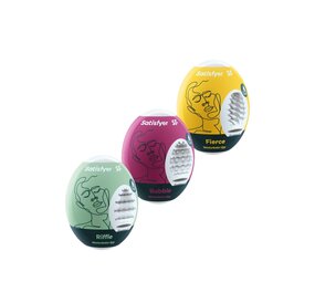 Satisfyer Ensemble d'oeufs de masturbateur (3 pièces) Satisfyer Ensemble d'oeufs de masturbateur (3 pièces)