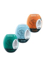 Satisfyer Ensemble d'oeufs de masturbateur (3 pièces)