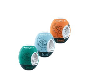 Satisfyer Masturbatie-eierenset (3 stuks) Satisfyer Masturbatie-eierenset (3 stuks)