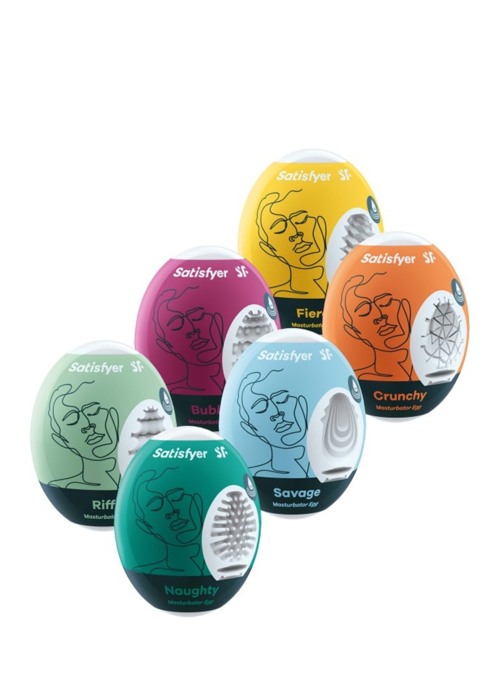 Satisfyer Masturbatie-eierenset (6 stuks) – Mini-masturbatieset