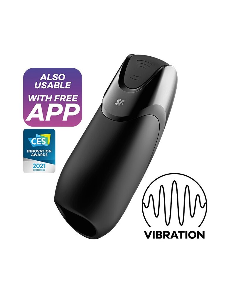 Satisfyer Men Vibration+ Schwarz – Masturbator App-Steuerung Satisfyer Men Vibration+ Schwarz – Masturbator App-Steuerung