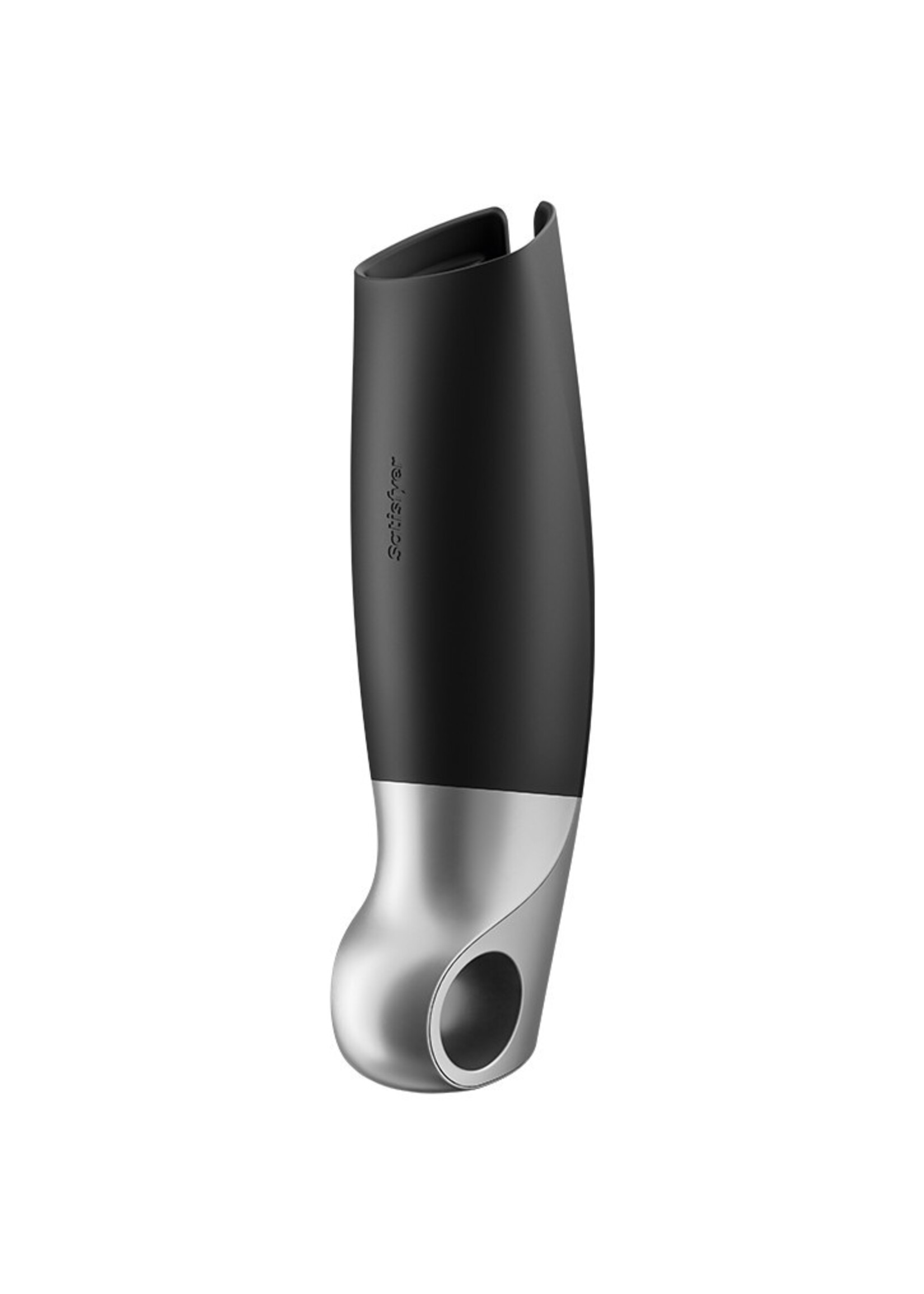 Satisfyer Power Masturbator (avec contrôle par application) - Masturbateur - Noir & Argent