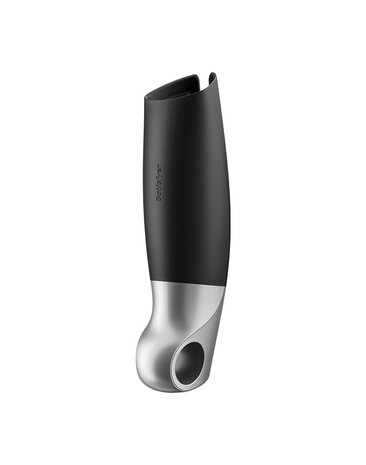 Satisfyer Power Masturbator (avec contrôle par application) - Masturbateur - Noir & Argent