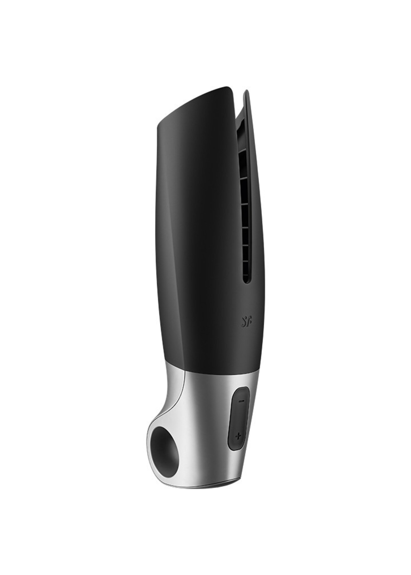 Satisfyer Power Masturbator (avec contrôle par application) - Masturbateur - Noir & Argent