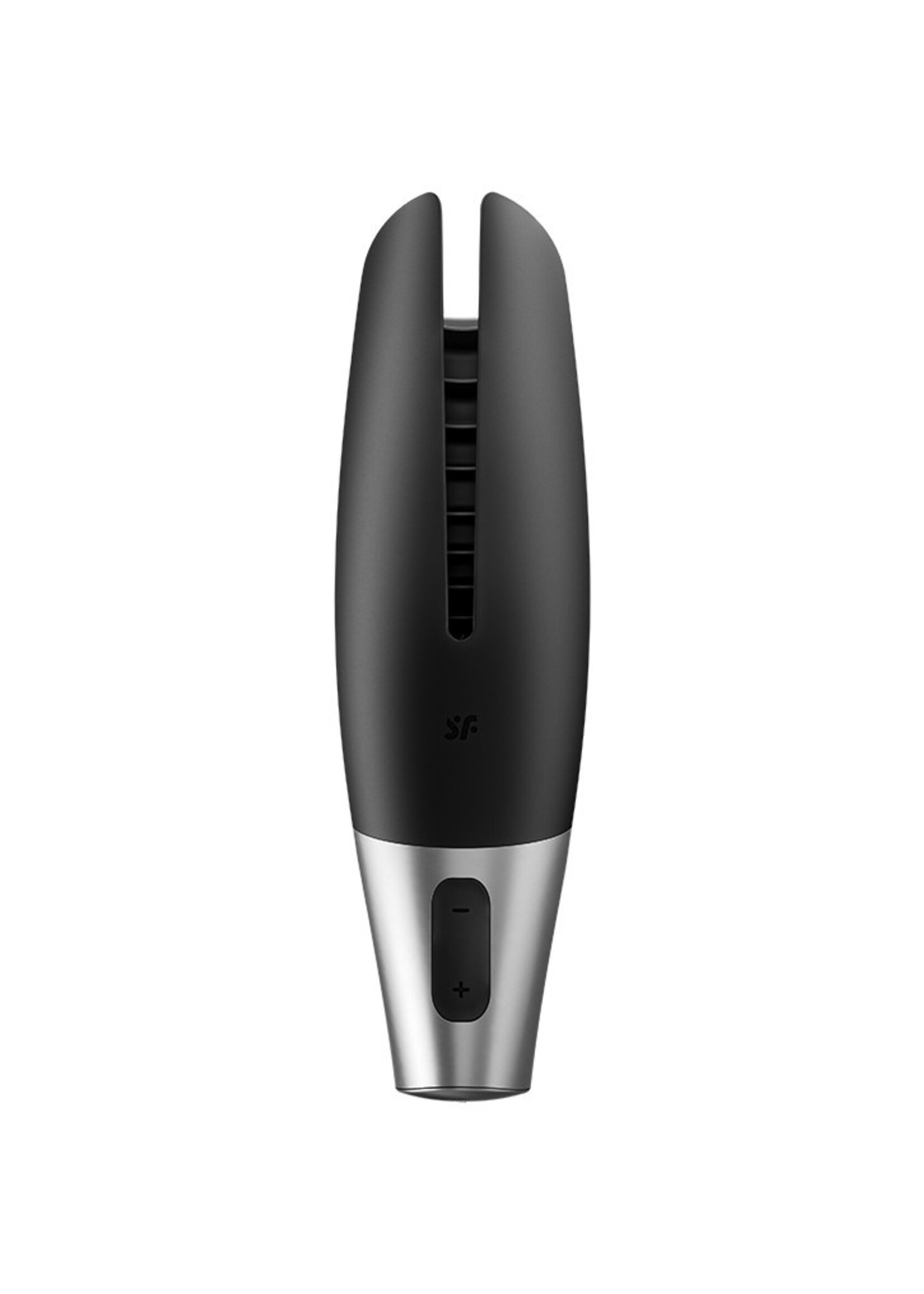 Satisfyer Power Masturbator (avec contrôle par application) - Masturbateur - Noir & Argent