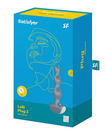 Satisfyer Lolli Plug 2 - Plug anal vibrant - Gris Satisfyer Lolli Plug 2 - Plug anal vibrant - Gris