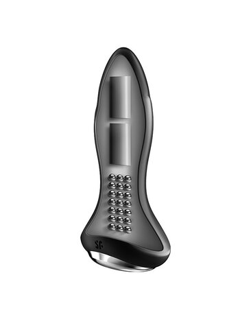 Satisfyer Rotator Plug 1+ Schwarz – Analvibrator mit Rotierende Perlen