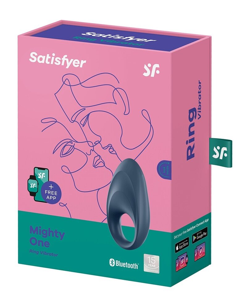 Satisfyer Satisfyer Cock Ring Mighty One / incl. Bluetooth and App