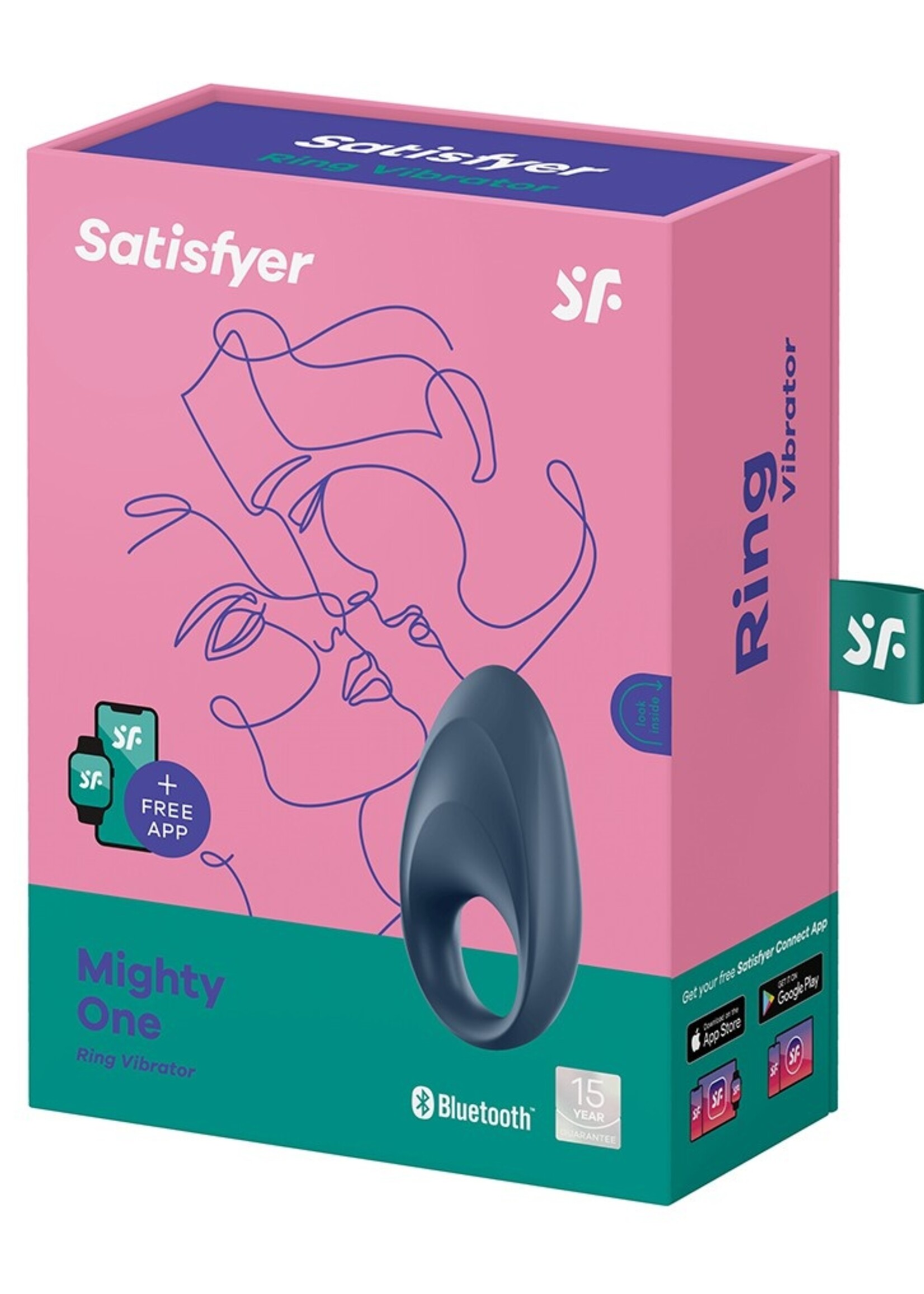 Satisfyer Cock Ring Mighty One / incl. Bluetooth and App