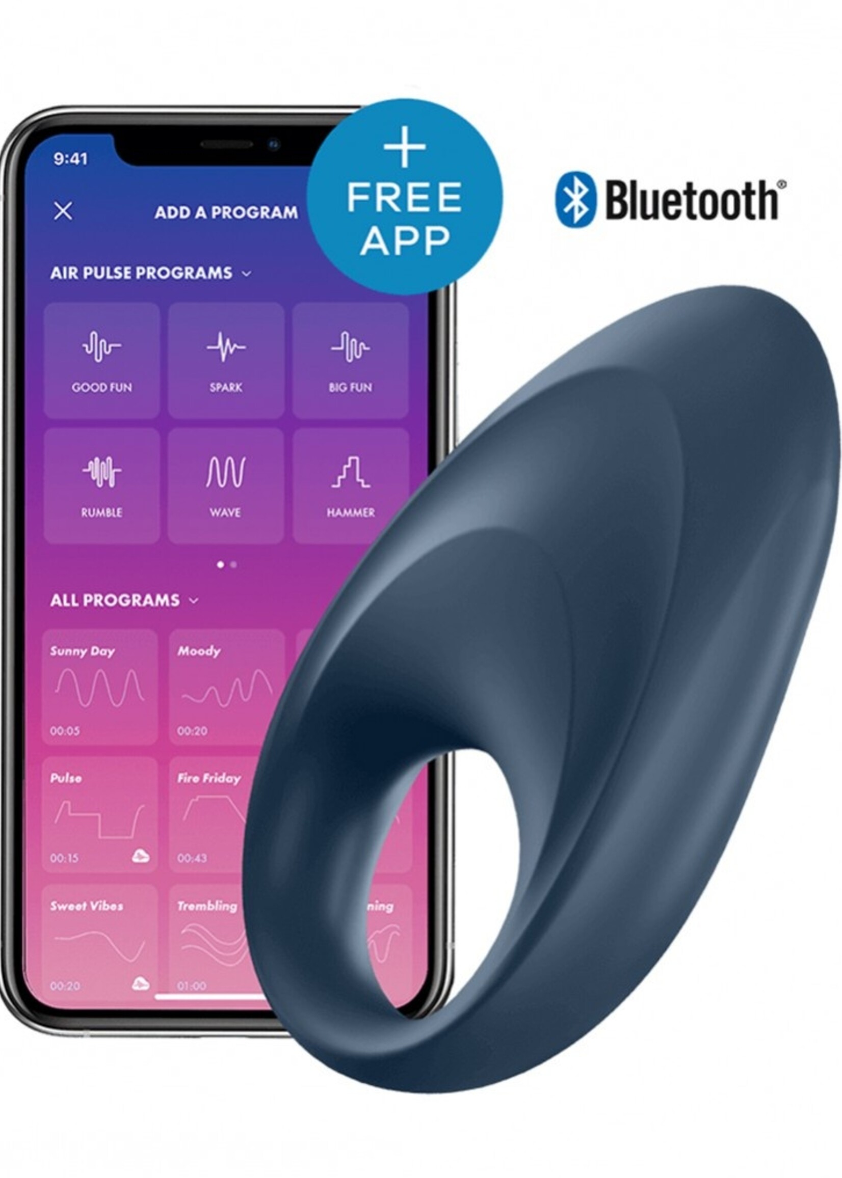 Satisfyer Mighty One – Penisring met app-bediening