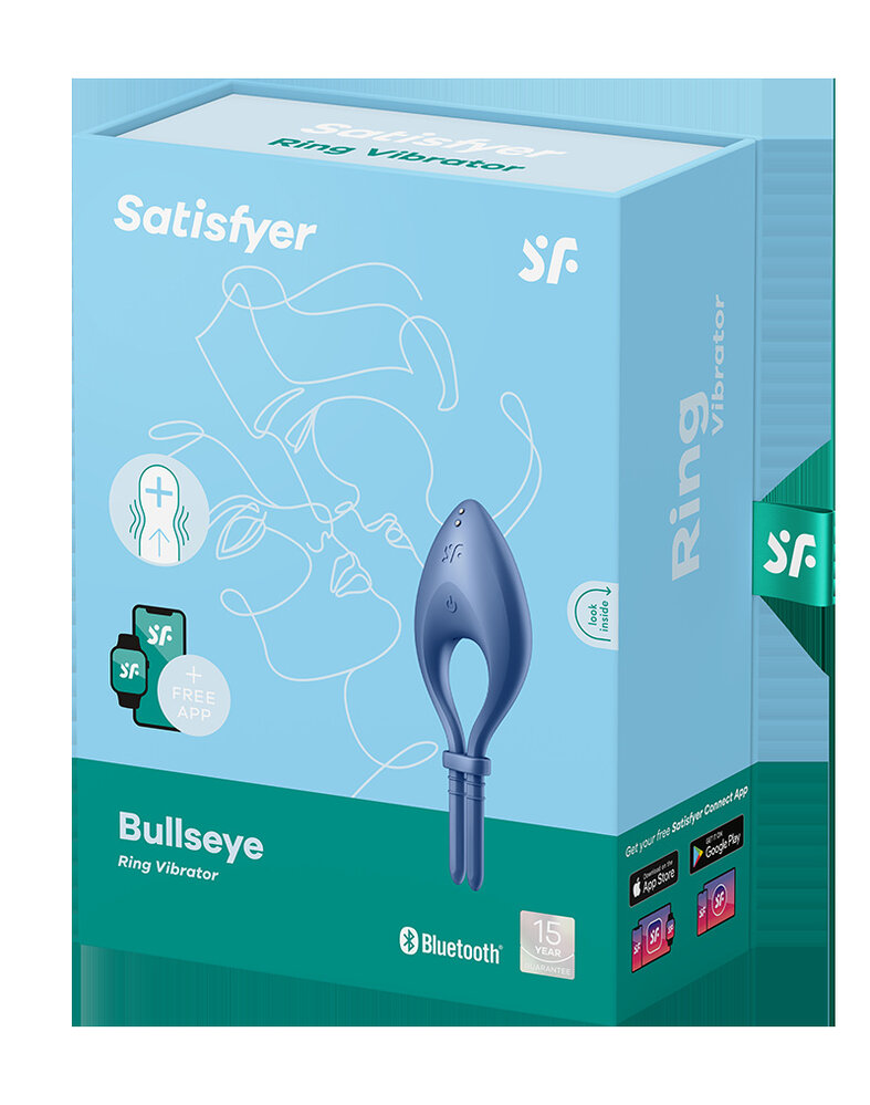 Satisfyer Satisfyer - Bullseye - Cockring Vibrator - Blue