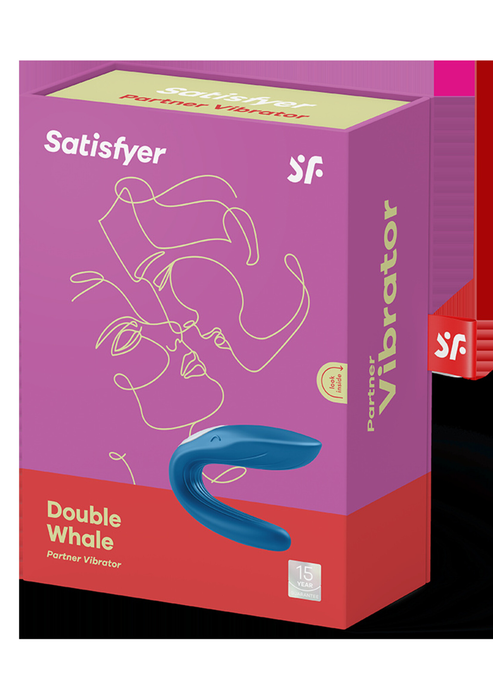 Satisfyer Partner Double Whale – Vibrator voor stellen met G-spotstimulatie
