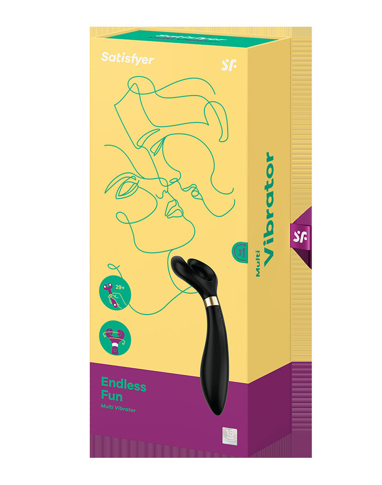 Satisfyer Partner Endless Fun – Vibrator voor stellen met 180° draaibare kop Satisfyer Partner Endless Fun – Vibrator voor stellen met 180° draaibare kop