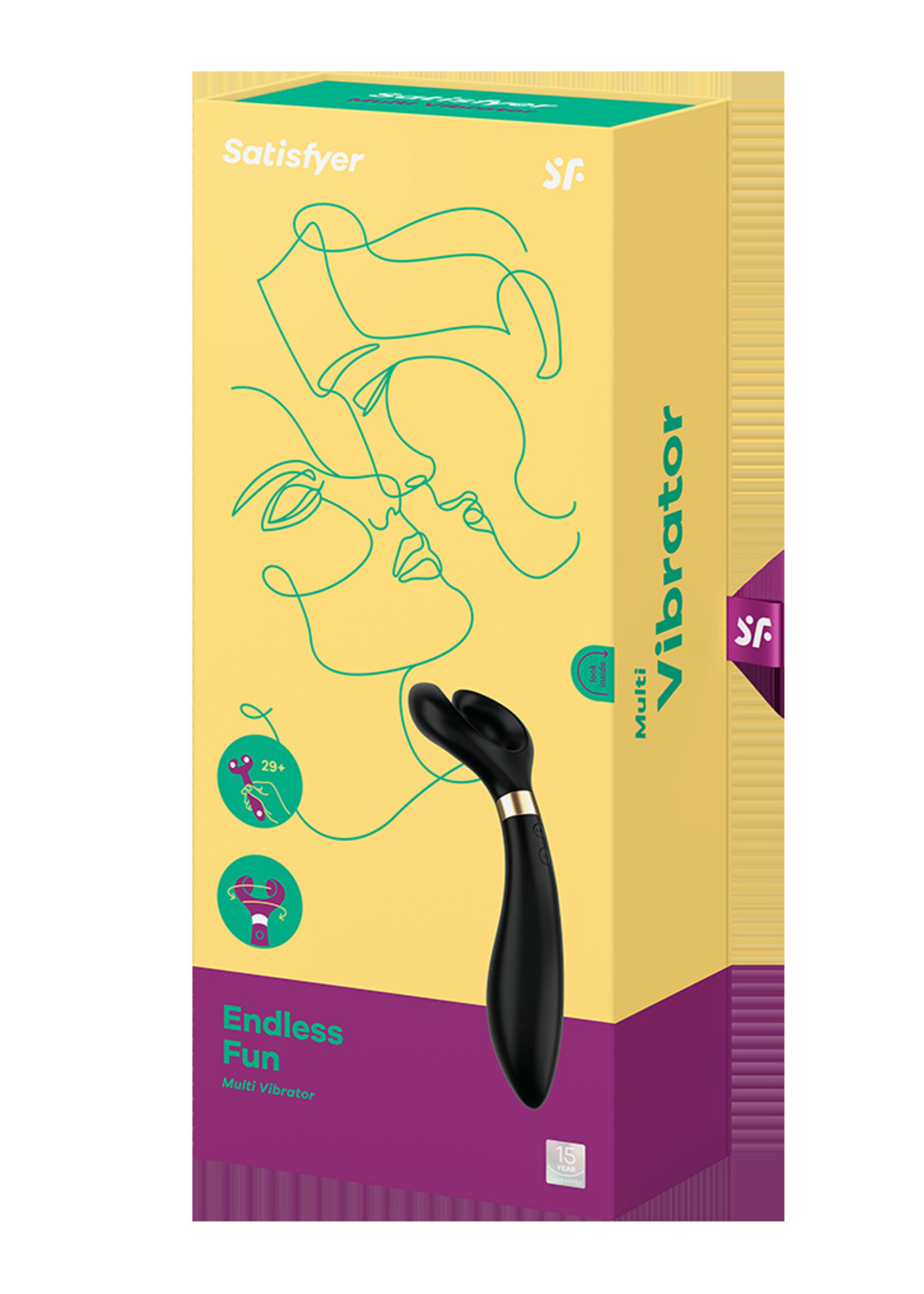 Satisfyer Partner Endless Fun – Vibrator voor stellen met 180° draaibare kop