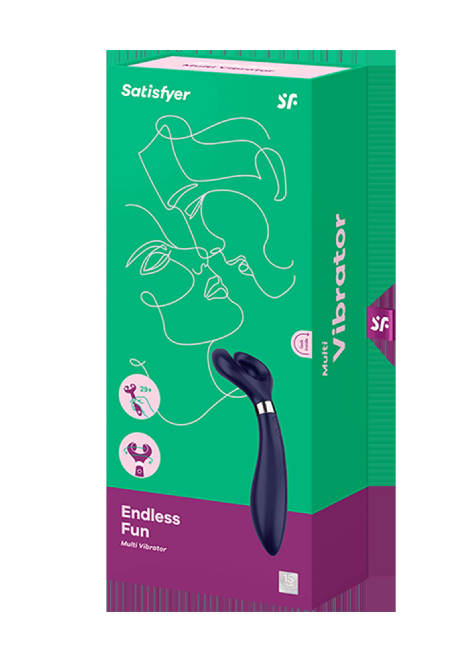 Satisfyer Partner Endless Fun – Vibrator voor stellen met 180° draaibare kop