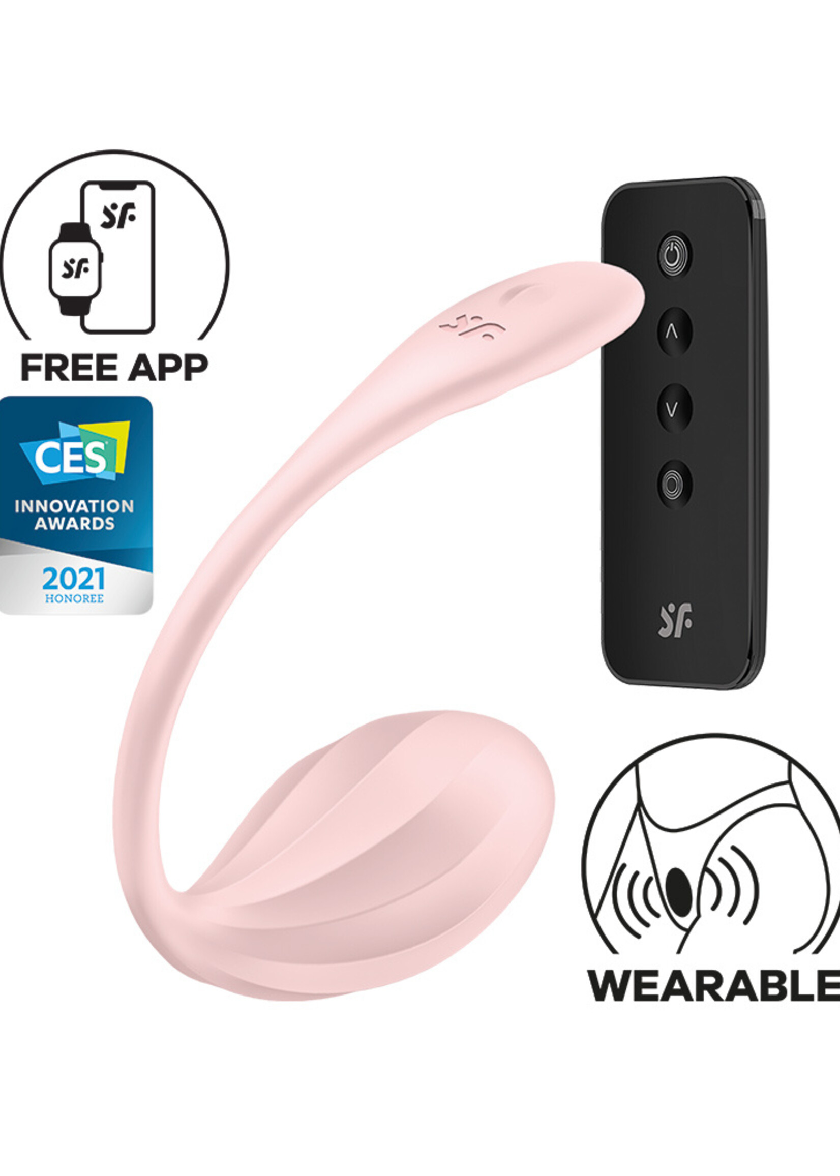 Satisfyer Ribbed Petal Rose - Rose
